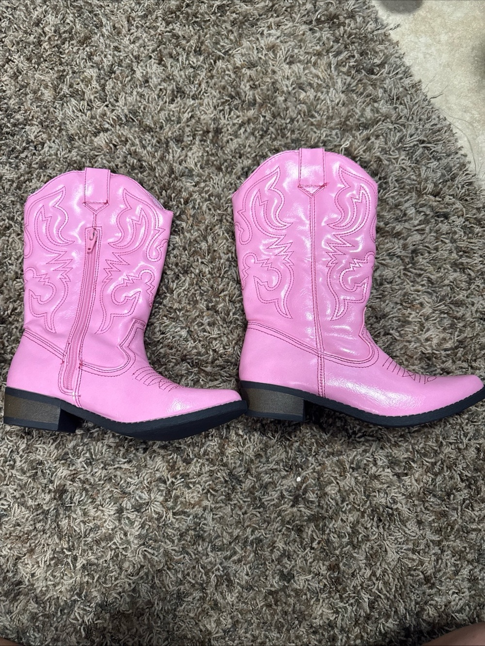 Vintage Cherokee Size 4 Pink Western Heeled Cowboy Boots